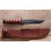 Нож Ka-Bar 1252 Short USMC сталь 1095 серрейтор рукоять кожа