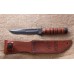 Нож Ka-Bar 1252 Short USMC сталь 1095 серрейтор рукоять кожа