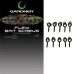 Винты для крепления насадки Gardner Covert long flexi bait screws anti glare