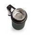 Термокружка Арктика с ручкой в коже 500мл черный