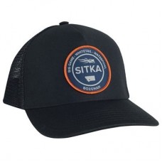 Бейсболка Sitka Five panel patch trucker black р.OSFA