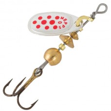 Блесна Mepps Comet PTS №0 silver/red dots