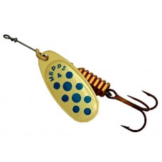 Блесна Mepps Comet PTS №4 gold/blue dots