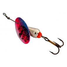 Блесна Mepps XD Tri Fluo №0 Silver/Rainbo