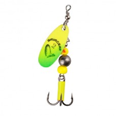 Блесна Savage Gear Caviar spinner №3 9.5гр 07 fluo yellow chartreuse