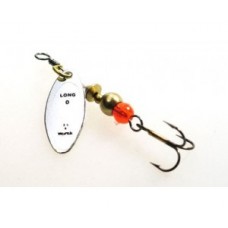 Блесна Wirek Lusk II LA-2-18 вращающаяся 4гр серебро тройник с красн