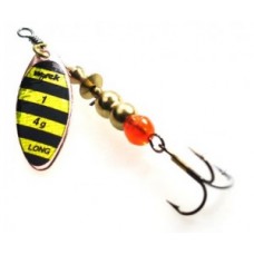 Блесна Wirek ROB-4-24Y 10гр желтый полосатый тигр уп 5шт