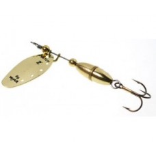 Блесна Wirek Witch WI 1-08 золото с отверстиями