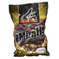Бойлы MINENKO PMbaits пылящие Strawberry-клубника 20мм 1кг