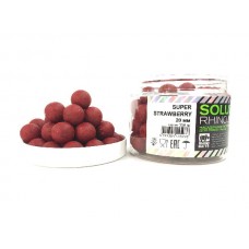 Бойлы Rhino Baits Super Strawberry супер клубника 20мм банка 350гр пылящие