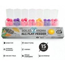 Бойлы Van Daf Flat feeder поп-апы набор 7 ароматов 15мм