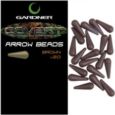 Бусина Gardner Covert arrow beads brown
