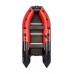 Лодка Мастер лодок Ривьера Компакт 3400 СК комби красно-черная