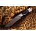 Нож Северная Корона Черепаха дамаская сталь бронза дерево