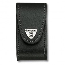 Чехол Victorinox кожанный черный с застежкой Velkro
