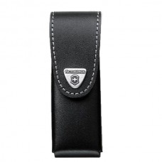 Чехол Victorinox Leather belt pouch кожанный черный с застежкой