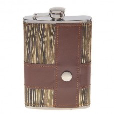 Фляжка Хольстер металл полосатая с кнопкой
