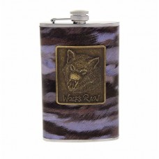 Фляжка Хольстер Волк металл кожа
