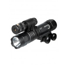 Фонарь Leapers LT-ELP38Q с красным лазерным целеуказателем