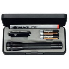Фонарь Maglite Mini mag с ножом черный подарочная упаковка