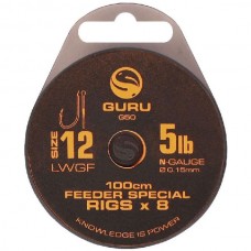 Готовая оснастка Guru Feeder special rig LWGF №12 100cm