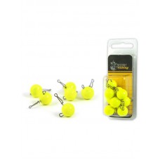 Груз Akara Чебурашка round yellow с застежкой 10гр 1/10