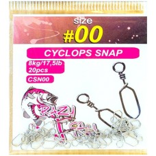 Карабин Crazy Fish Cyclops snap №0