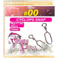 Карабин Crazy Fish Cyclops snap №000