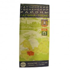 Карта Гатчинский Тосненский районы