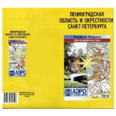 Карта Ленинградской области и окресности СПБ