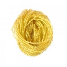 Кембрик Три Кита d 1,5х2,5 золото с блестками 1м 1/10