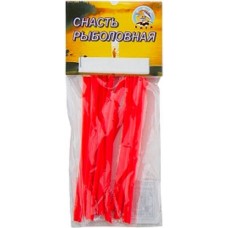 Кембрик Три Кита d 2,0х4,0 флуоресцентный красный 10 см уп.20шт