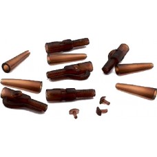 Клипса безопасная Nautilus Lead сlip with lock-tail rubber brown