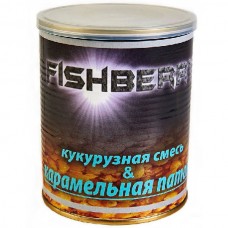 Консервированная зерновая смесь Fish Berry кукуруза в карамельной патоке 900мл