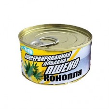 Консервированная зерновая смесь Lion Baits feeder конопля чеснок 140мл