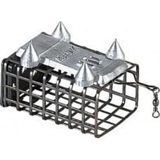 Кормушка Kostal прямоугольная с шипами 100гр черная