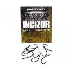 Крючки Gardner Covert dark incizor barbed №10