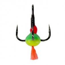 Крючок Ecopro тройник-капля с хвостиком тип В №12 красный уп.