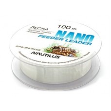 Леска Nautilus Nano feeder leader 100м 0,165мм 2,3кг clear