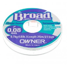 Леска Owner Broad 25m 0.08mm Green