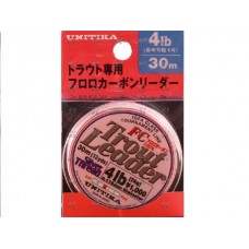 Леска Unitika Silver thread trout leader FC 30м 0,135мм 1,25 кг