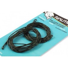 Лидкор Nautilus Sink core double looped leaders 45lb 2х1м weed spot camou