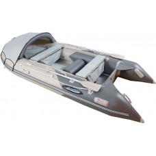 Лодка Gladiator C370 DP надувная серая