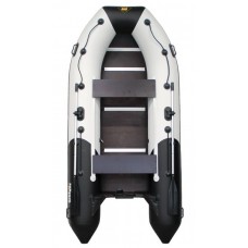 Лодка Мастер лодок Ривьера Компакт 3400 СК комби черно-серая