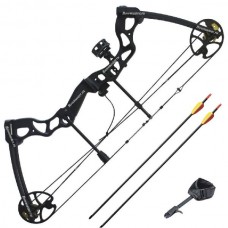 Лук блочный Man Kung MK-CB75BK-KIT 60lb алюминий с комплектом аксессуаров черный