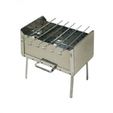 Мангал Метиз Дипломат 6 шампуров нерж. сталь в сумке