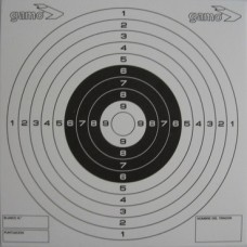 Мишень из картона черно-белая