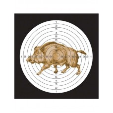 Мишень Кабан 140х140мм цветная картон 1/50
