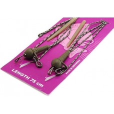 Монтаж Nautilus Running rig-liquid wire&quick change swivel 75cм snake green