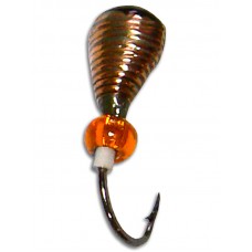 Мормышка Grifon Лодочка рифленая золотая вольфрам 4мм